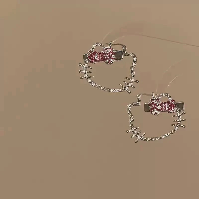 Kawaii cheveux accessoires mignon Anime Hellokittys Girly coeur évider cheveux Bb Clips pour femmes à la mode épingles à cheveux peigne meilleurs cadeaux