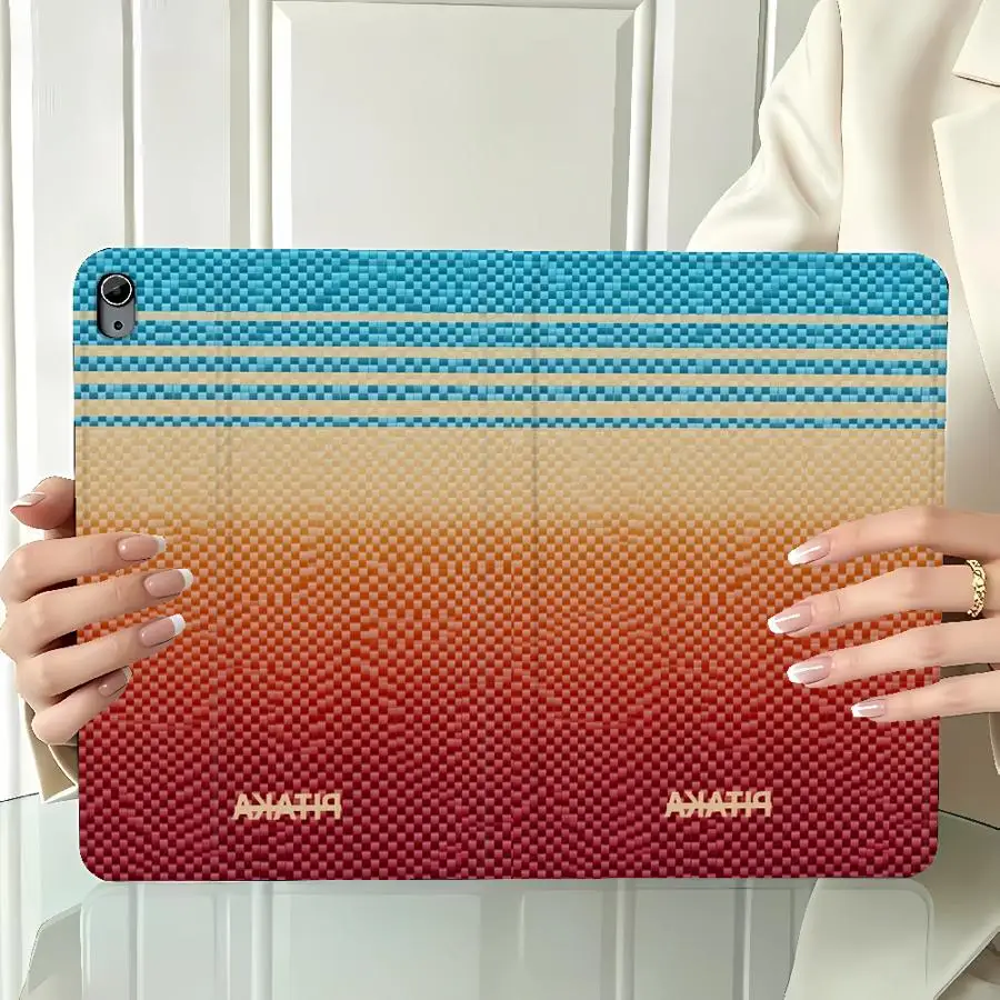 With Pencil Holder Case for Xiaomi Pad 6s Pro 7 Ultra Redmi Pad SE K Pad 8.8 9.7 12.4 Inch Pad 5 6 7 8 Pro Sunset Stripe Pattern