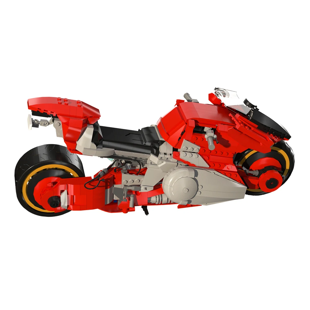 1097 Pcs Cyberpunks 2077 Bike Building Blocks modello di Moto set fai da te di mattoni da corsa su strada per bambini adulti regali giocattolo