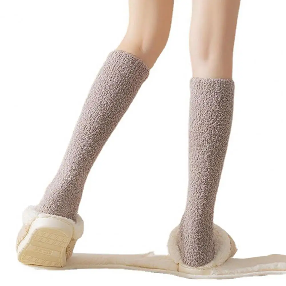 Soft Thick Socks Cozy Women's Winter Socks Thick Coral Fleece Anti-slip Stockings for Warmth Comfort Ideal for Various Occasions