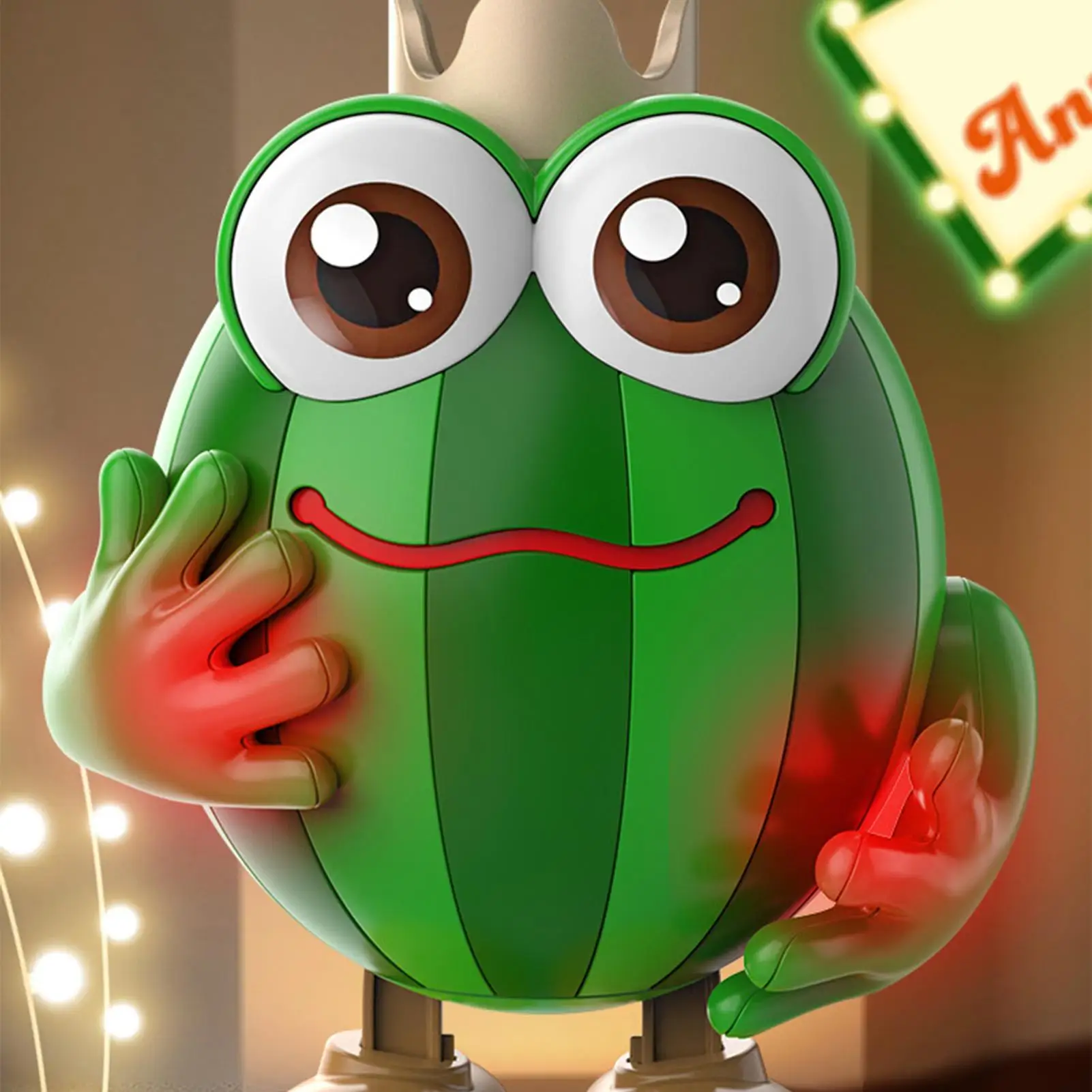 لعبة روبوت راقص فواكه تعليمية تفاعلية مع أضواء وأصوات لمرحلة ما قبل المدرسة وأعياد الميلاد للأولاد والبنات والمدرسة المنزلية