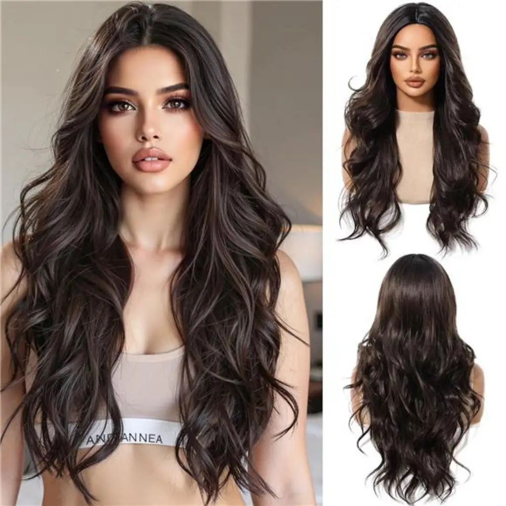 

MIRACLE Синтетический парик спереди для женщин 28-дюймовый парик для косплея Объемная волна Искусственные волосы Рыжий светлый парик Женские парики на шнурке