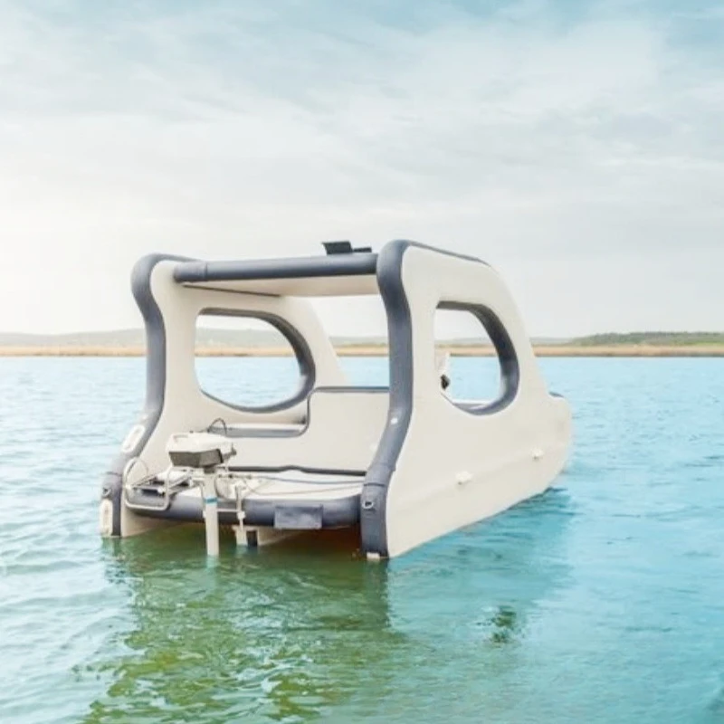 New luxury inflatable yacht inflatable catamaran electric solar powered boat inflatable water yacht