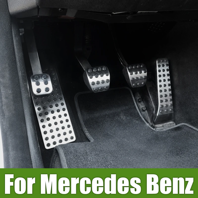 For Mercedes Benz AMG C E Class W203 W213 W205 W204 W211 W212 W210 R172 GLC GLK SLK GLE Car Accelerator Brake Pedal Cover Pads