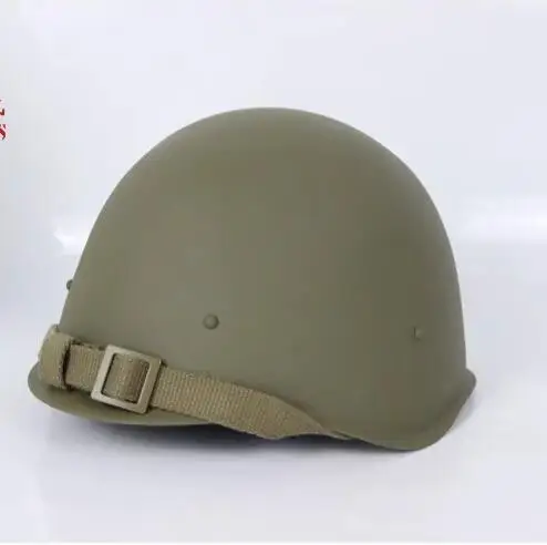 Soviet Union Military Helmet SSh-40 Steel Iron Green