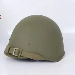 Soviet Union Military Helmet SSh-40 Steel Iron Green