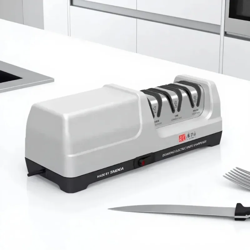 

TAIDEA TG2202 Professional Electric Knife Sharpener Grit 360/600/1000# Polishing Sharpening Stone GrindStone Power 18W EU Plug