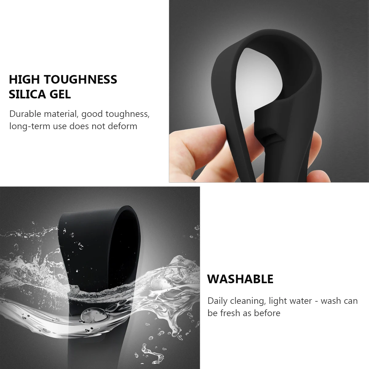 

2 Pcs Razor Silicone Case Waterproof Shaver Razors Silica Gel Travel Supplies Carrying Bag
