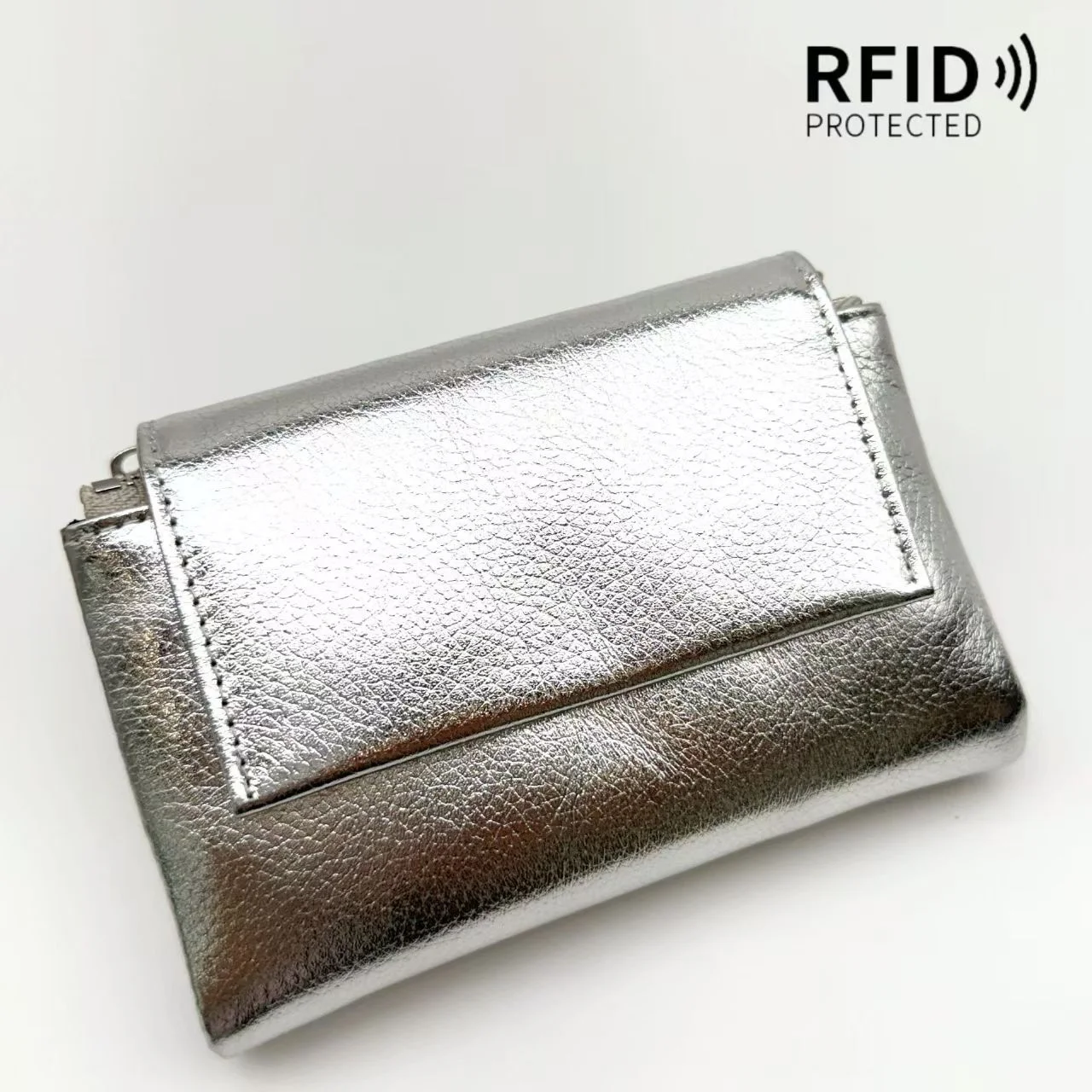 Short Genuine Leather Purse RFID Card Holder Wallet Women Mini Soft Real Cow Leather Clutch Bag 2026 New