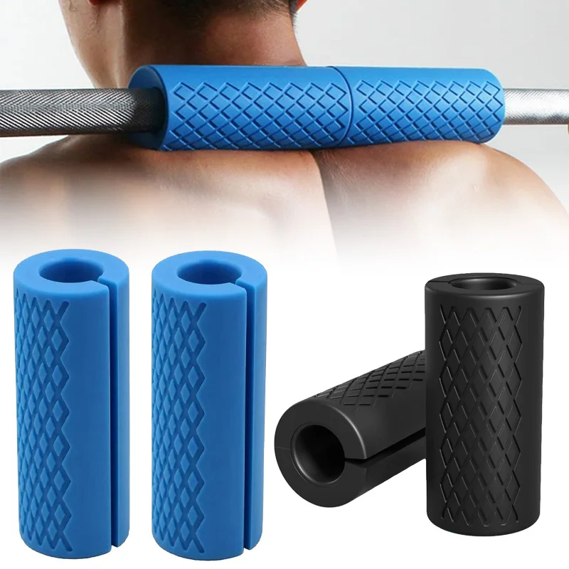 

Накладки для грифов штанг и гантелей Gym Grip Fat Bar: утолщенные рукоятки для тяжелой атлетики и фитнеса, силиконовые, нескользящие, защитные