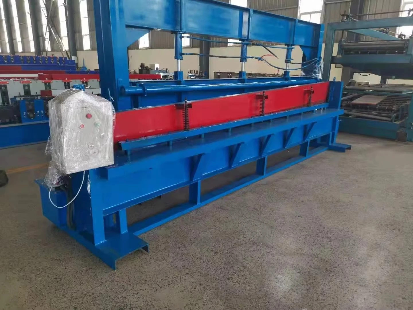 4M 6m manual metal sheet, cutting and bending machine