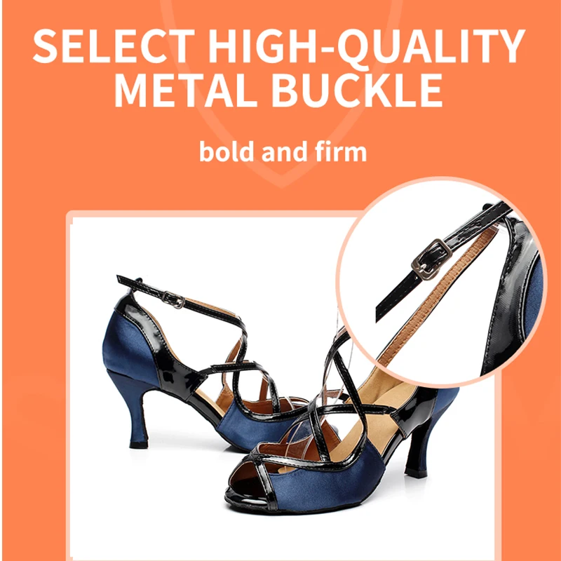 Frau Splitter Strappy Latin Ballroom Dance Schuhe für Mädchen High Heel Sandalen Frauen Wildleder Sohle Bachata Salsa Tanzen Schuhe