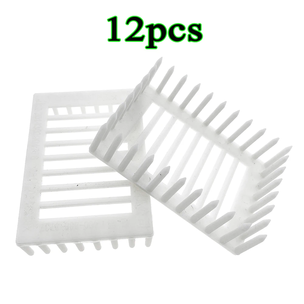 프레스 인 플라스틱 입구 퀸 케이지 캐처 마킹, 빗 검사 캡처 트랩, 꿀벌 농장 도구 찾기, 12 개 