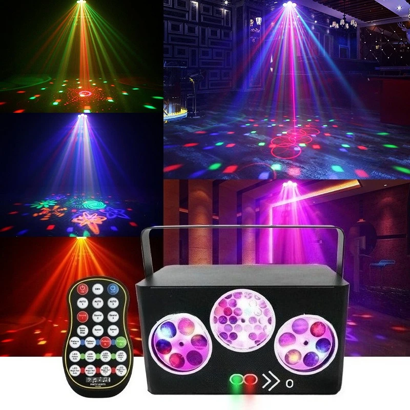 2026 Professional Beam Stage Light Auto Rotate Colorful Flash Projector For Bar KTV Light Show Holiday Xmas Halloween Party