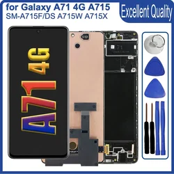 Super AMOLED LCD for Samsung Galaxy A71 4G A715 A715F LCD Display Touch Screen Digitizer Replacement for Samsung A71 4G LCD A715