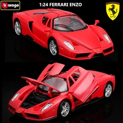 Bburago Ferrari Enzo Ferrari 488 GTB Supercars 1:24 Alloy Diecast Cars Model Toy Collection Gift For Adults Children