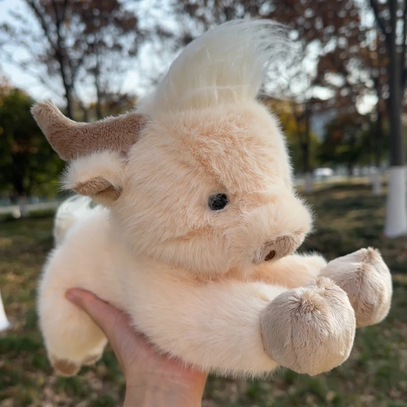 Pluszowa zabawka - krówka szkocka, super zabawna, pluszowa figurka zwierzęcia, kawaii, prezent na Boże Narodzenie, dekoracja do pokoju.