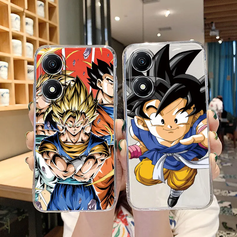 Dragons Son-Gokus Son Gohan Phone Case For Honor X5 Plus Silicone Soft Transparent Clear Back Siling Fundas Printed Matte Cover