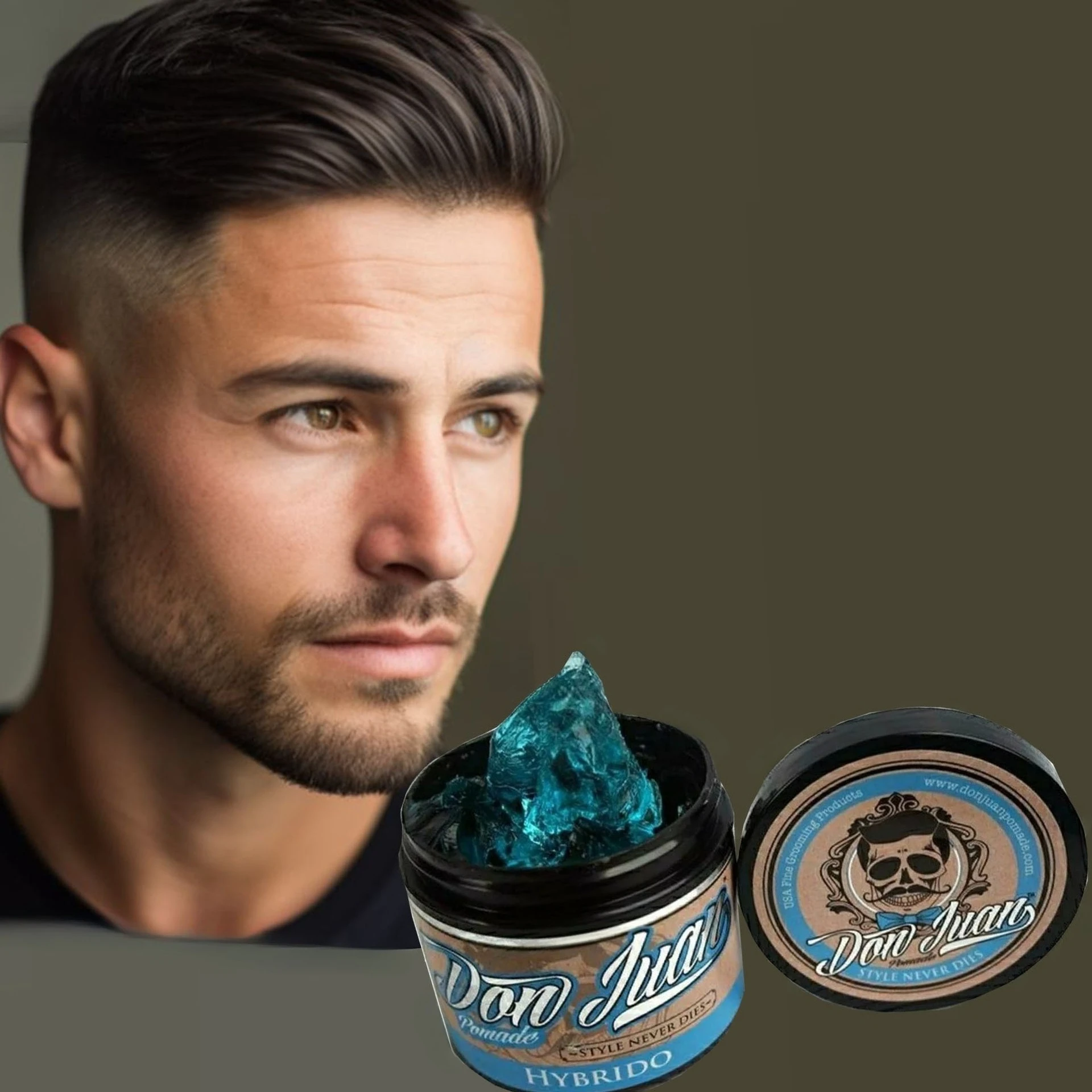 American retro hair oil strong setting moisturizing refreshing long-lasting easy to clean cologne scented back hair wax