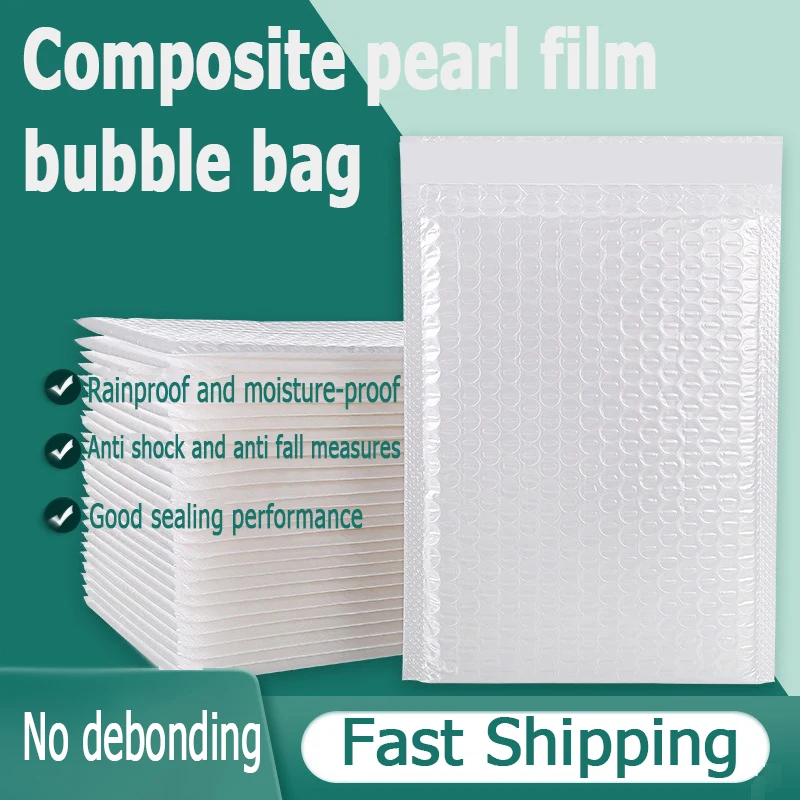 Water Proof Bags Bubble Mailers Wholesale Packing Wrap Pouches Cushion Envelope White Padding Air Cushion Envelopes QPD02
