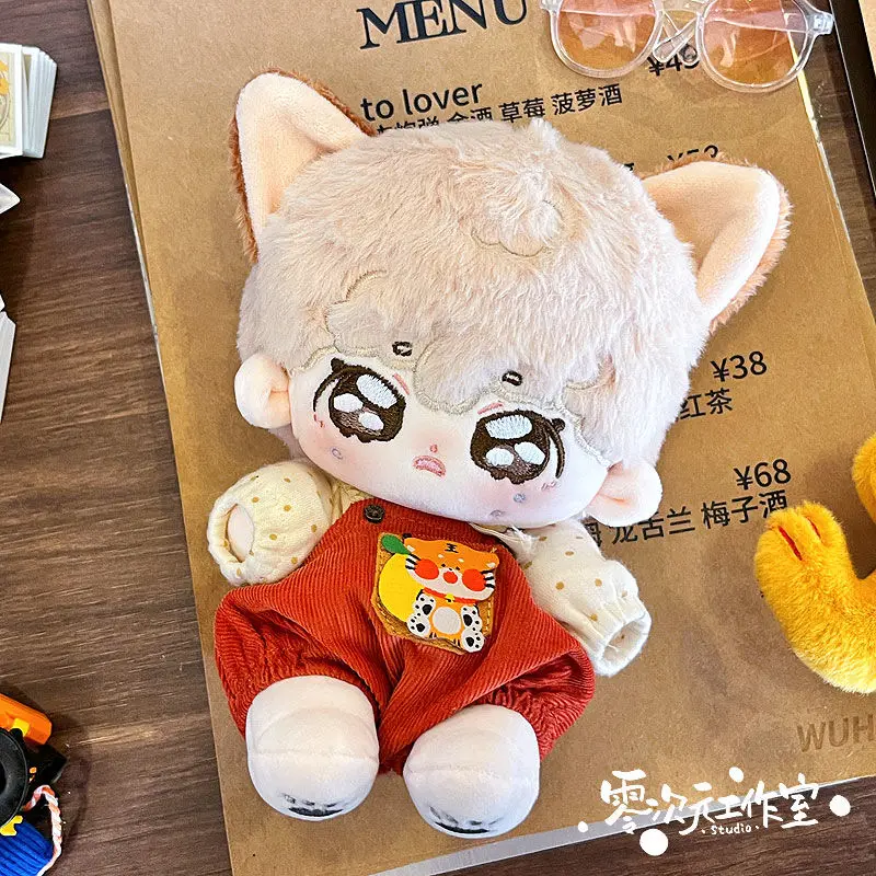 Cotton Doll 20cm with Skeleton Ears Can Bend Tears Bag Repair Hook