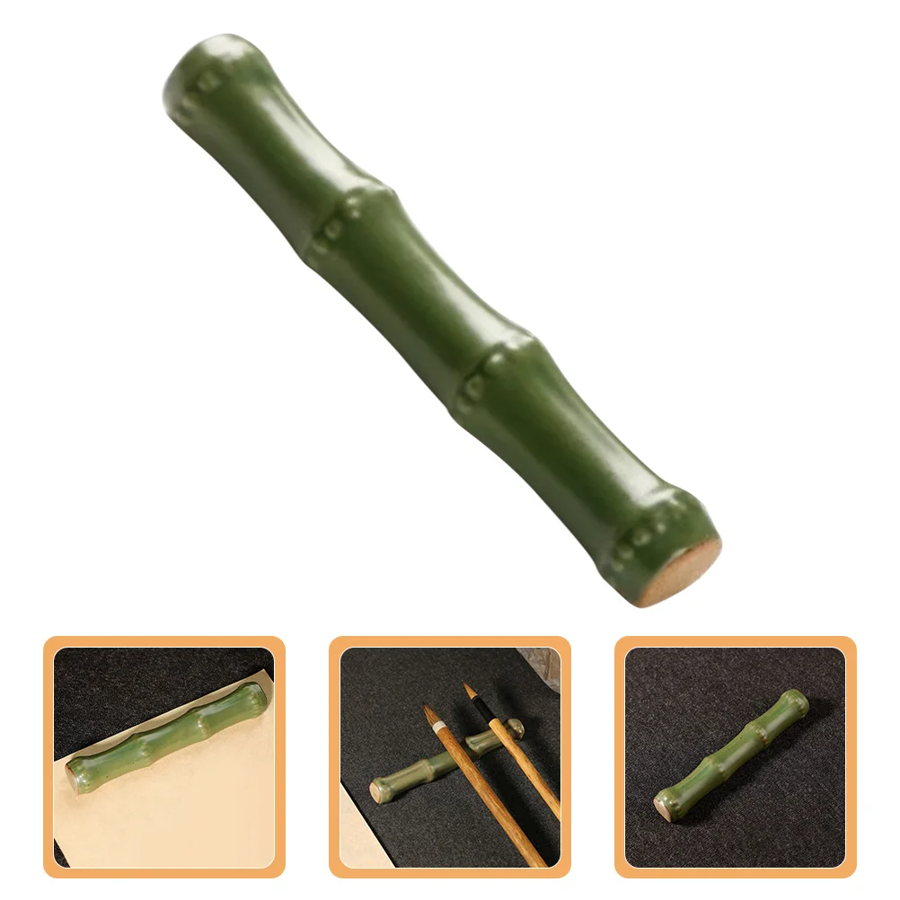

Chinese Calligraphy Brush Holder Ceramic Brush Pen Rest for Office Study Desk Organization Artistic Writing Tool Stand