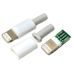 10set Lightning Dock Usb Plug 3.0Mm Met Chip Board Mannelijke Connector Lassen Data Otg Line Interface diy Datakabel Voor Iphone