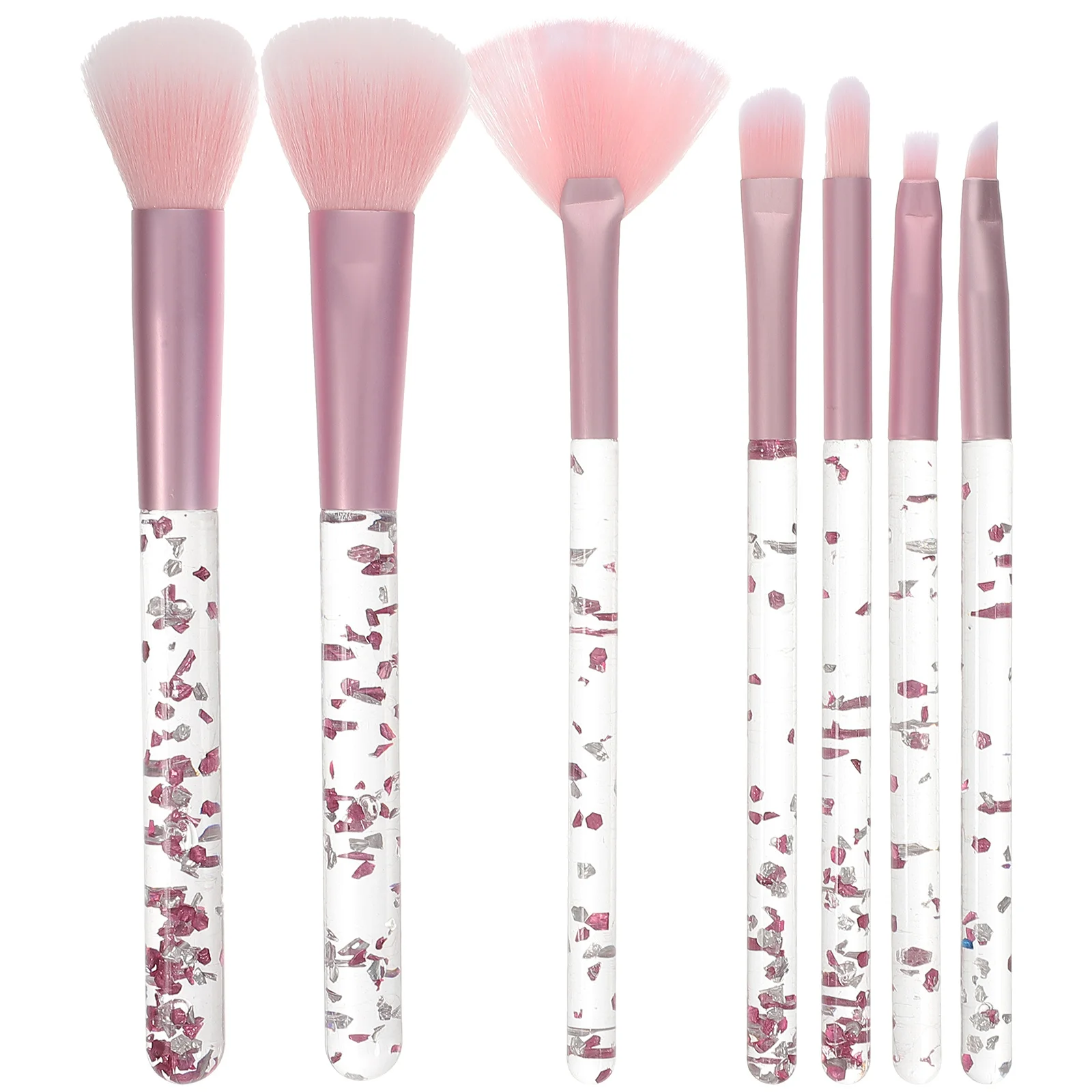 Set di pennelli per trucco professionale da 7 pezzi Strumenti portatili compatti Correttore per sfumare ombretti per il trucco del viso