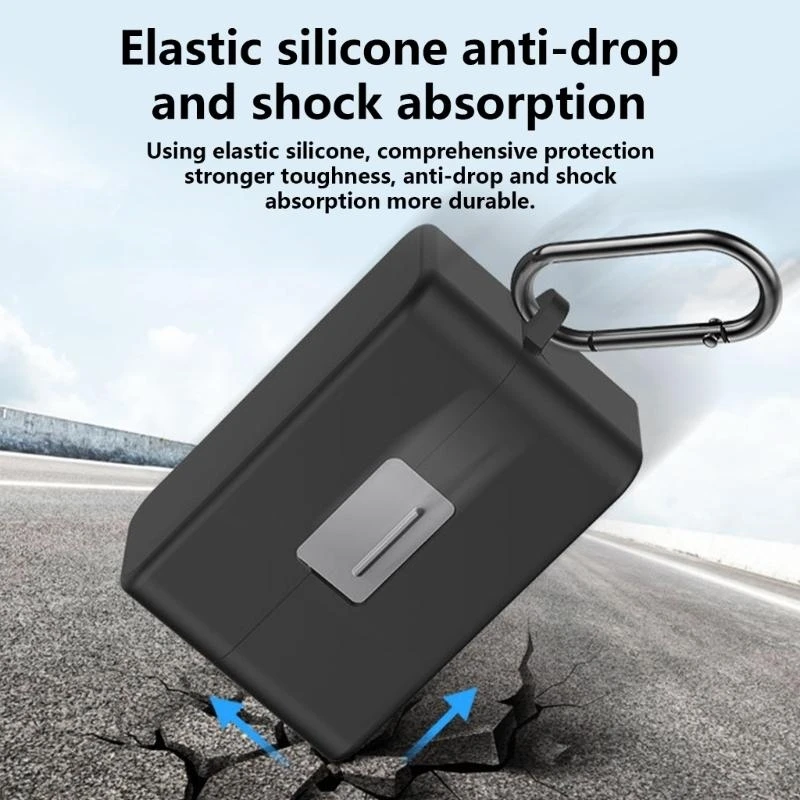 

Q5WA Силиконовый защитный корпус для микрофона мини -коробки с пыльными и водонепроницаемыми функциями, легкий и портативный