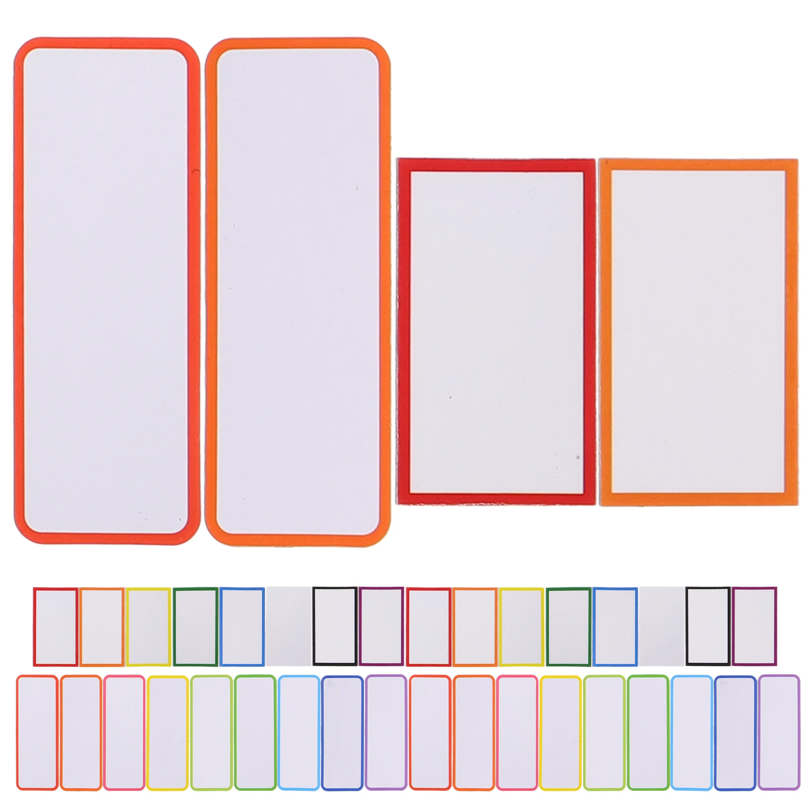

67pcs Magnetic Label Stickers 8x3cm Dry Erase White Board Magnets Fridge Labels Name Tags Folder Organizer Tag Board