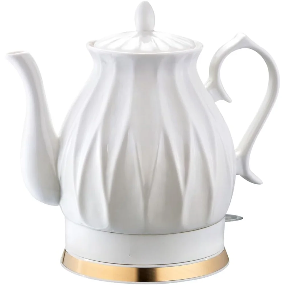 Electric Kettle, Boil Water Quickly and Easily with Boil-Dry Protection Auto Shut Off, Detachable Swivel Base, Tea Kettle