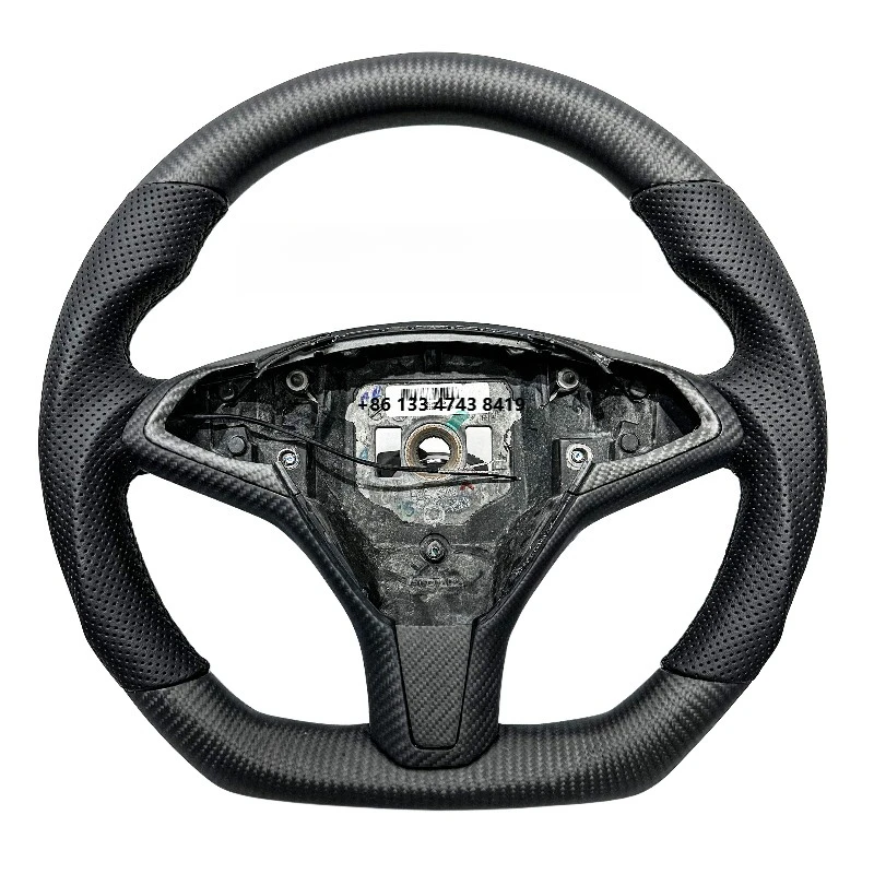 

Model 3 Model Y Car Steering Wheel, Sport Style Carbon Fiber Steering Wheel