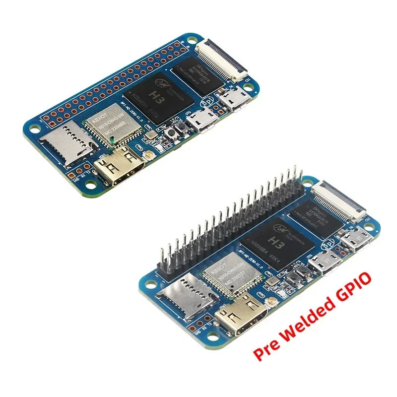 Imagem -02 - Banana pi m2 Zero Bpi-m2 Zero Alliwnner h3 Cortex-a7 Wifi e bt Mesmo Tamanho do Raspberry pi Zero Estojo Opcional Fonte de Alimentação w