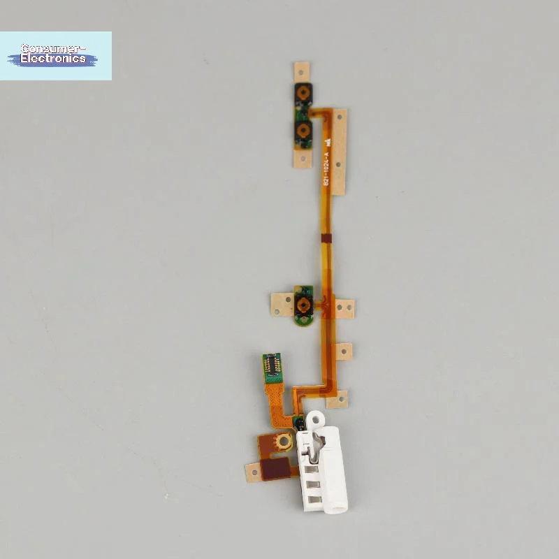 【1PC Power Audio Jack Volume Button Flex Cable For IPod Nano 6 6th Gen White Replacement】