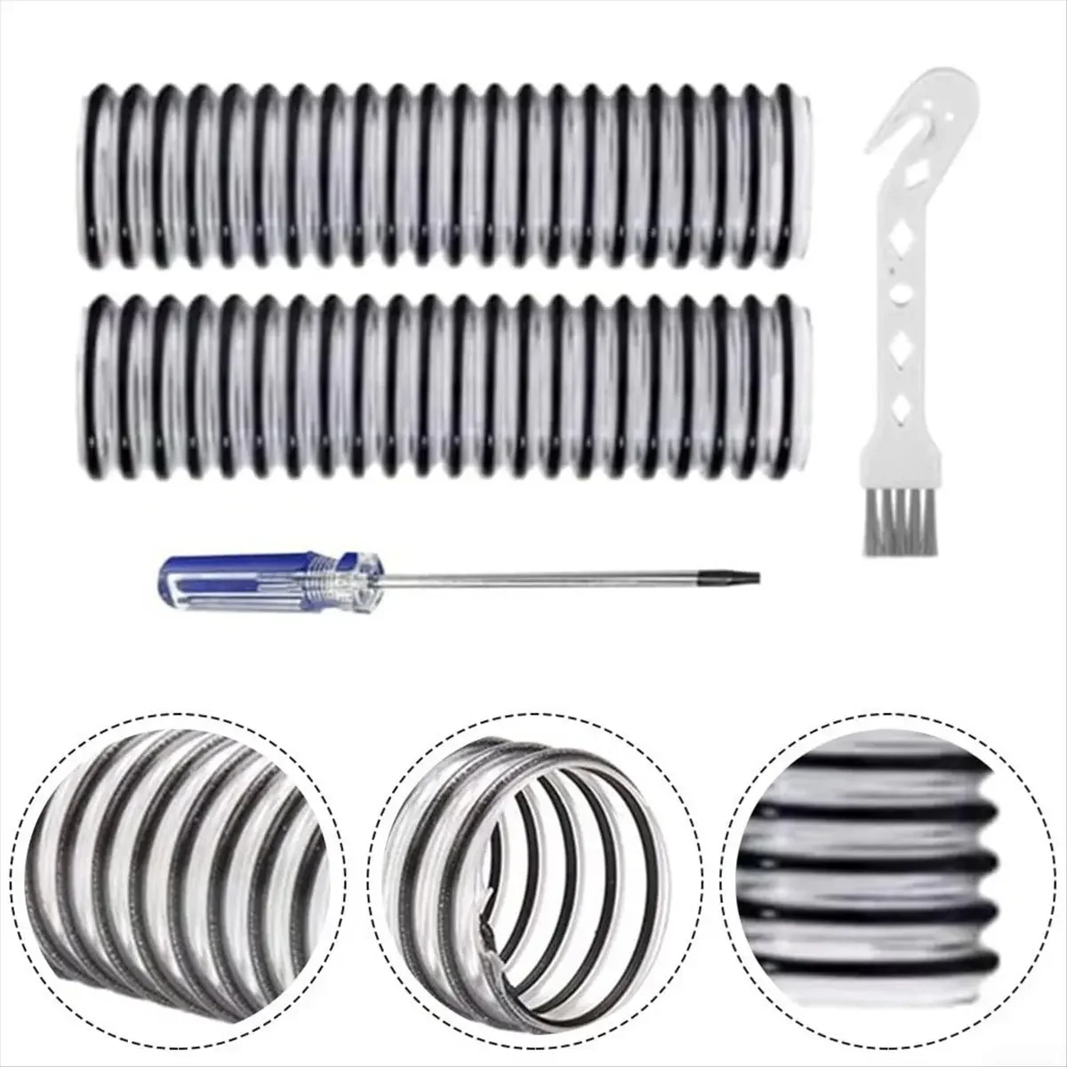 (ABZD) Manguera inferior de repuesto para aspiradoras Tineco Floor ONE S3/S5/S6/S7 y Breeze + 2 mangueras, destornillador