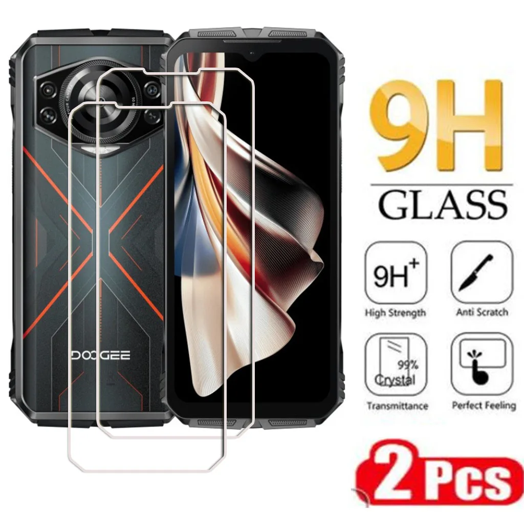 2PCS Tempered Glass For Doogee S Cyber Pro Punk S200 X Max Plus Ultra V Max Play S100 S118 Screen Protective Protector Film