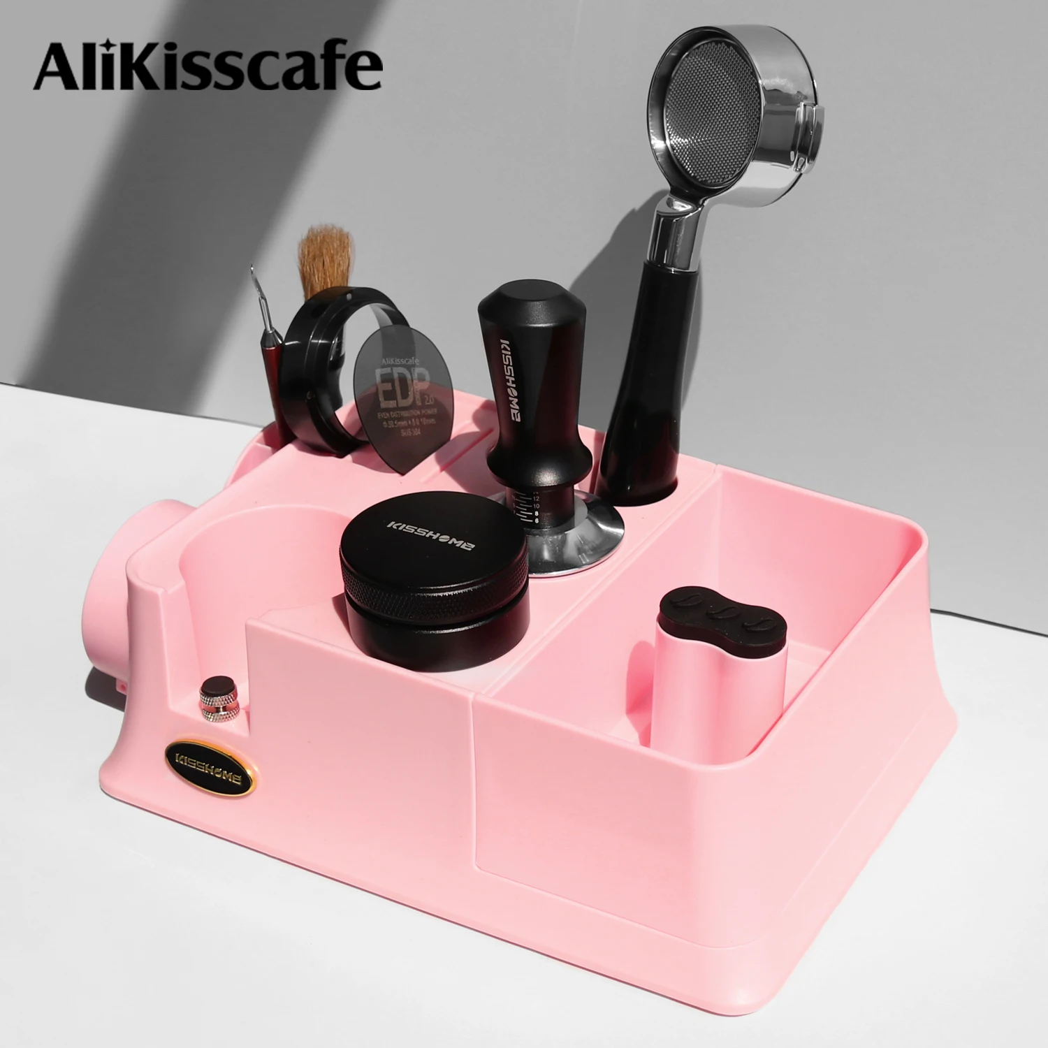 coffee tamping station stand portafilter holder knock box 51mm 54mm 58mm for-delonghi-breville-espresso accessories barista tool