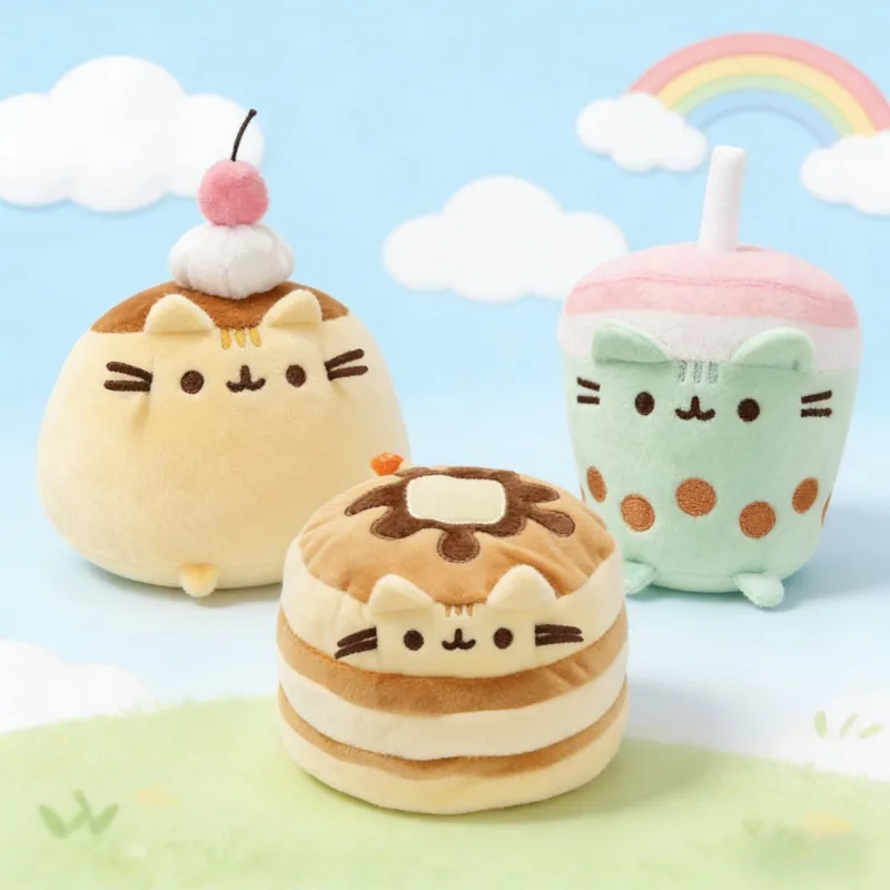 

New Arrival Plush Cat Dolls – Burger Cat, Cinnamon Roll Cat, Sandwich Cat, Milk Tea Cat – Cute Cat Birthday & Holiday Gifts