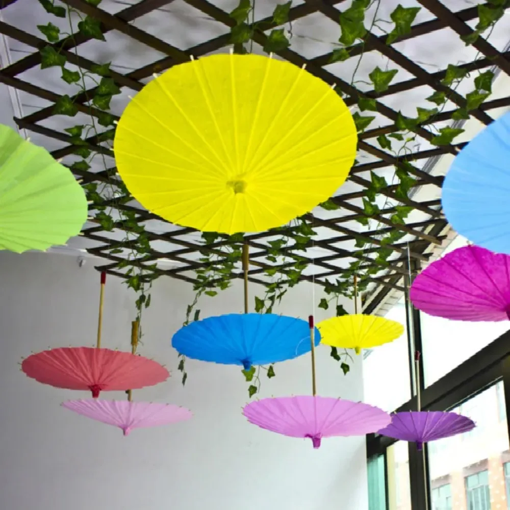 

Handmade Colorful Paper Umbrella Traditional Kids DIY Painting Paper Umbrella Decor Arts and Crafts Supplies
