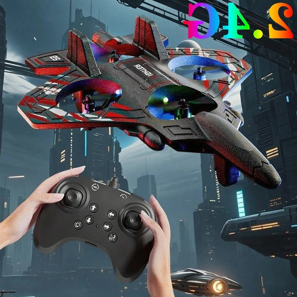 

С подсветкой, планер, летающий вертолет, радиоуправляемый реактивный самолет для хобби, 2,4G, трюк, дистанционное управление, пенопластовый истребитель, игрушечный дрон со светом