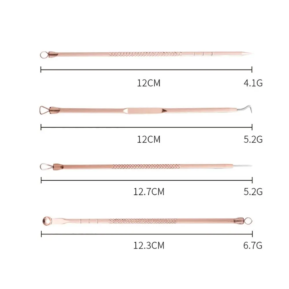 4 Stks/set Puistje Verwijderaar Celclip Nieuw Schrapen En Sluiten Schoonheidssalon Acne Naald Gezichtsverzorging Huidtool Mee-Eter Pincet