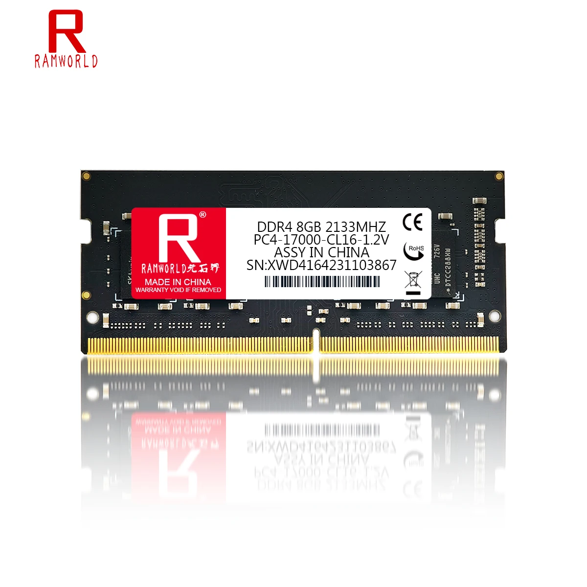 RAMWORLD RAM DDR4 Memories 8GB 2133MHz Notebook Memoria Ram PC4 1.2V 17000 SODIMM Laptop Memory