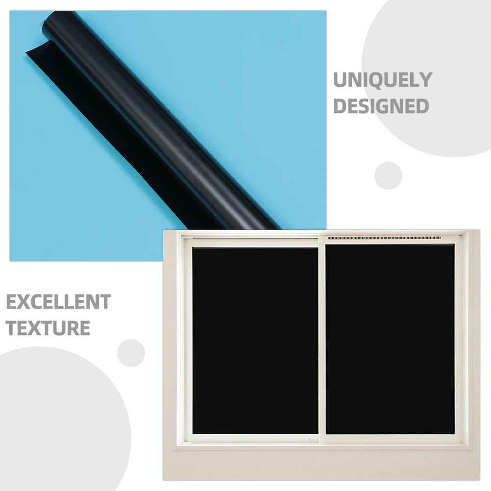 

1 Roll Reflective Privacy Window Film Way Mirror Sun Blocking Anti-Uv Blackout Film for Home Office Bedroom Glass