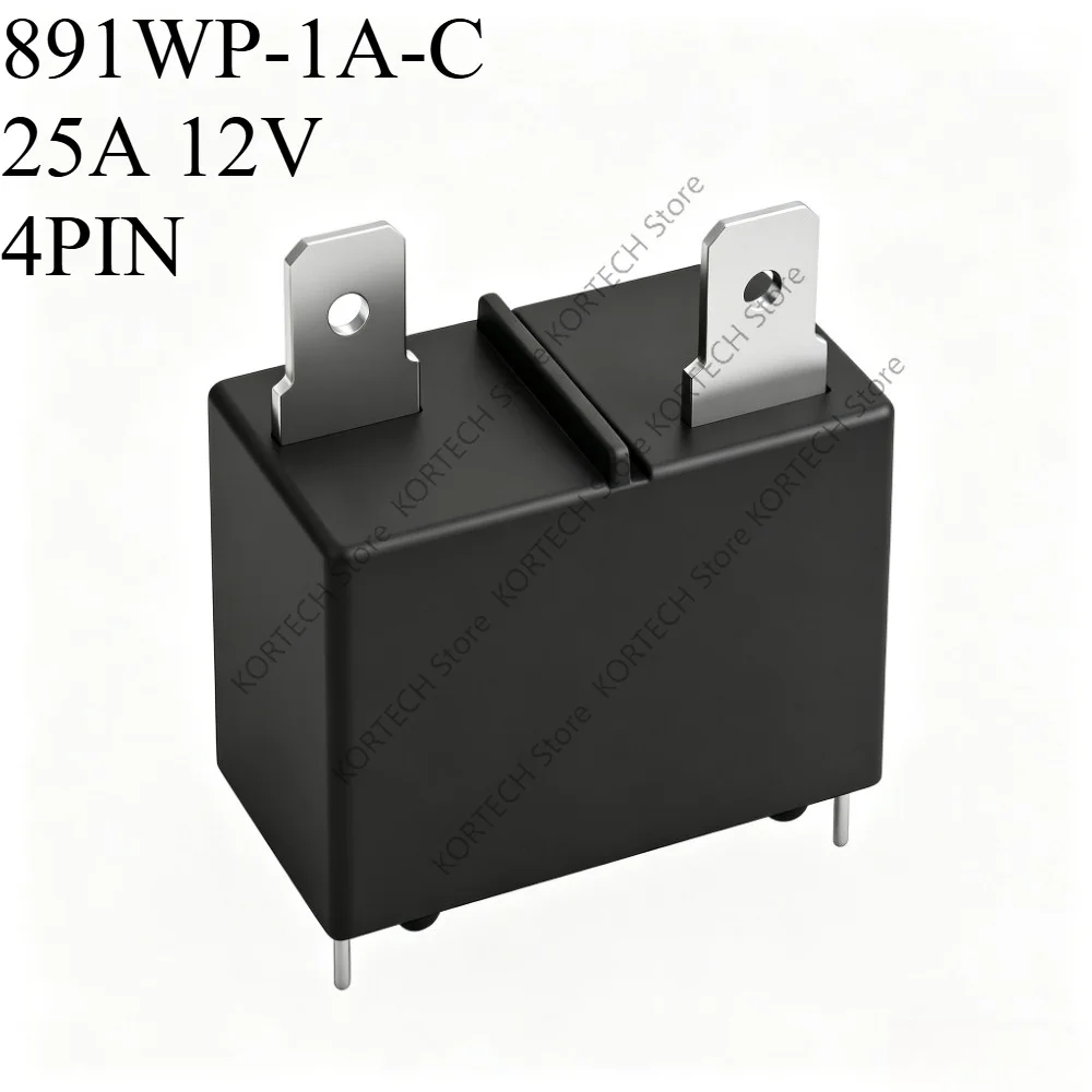 2PCS 5PCS/Lot Original relay 891WP-1A-C 25A 12V 4PIN For air conditioning water heater motherboard POWER Relay
