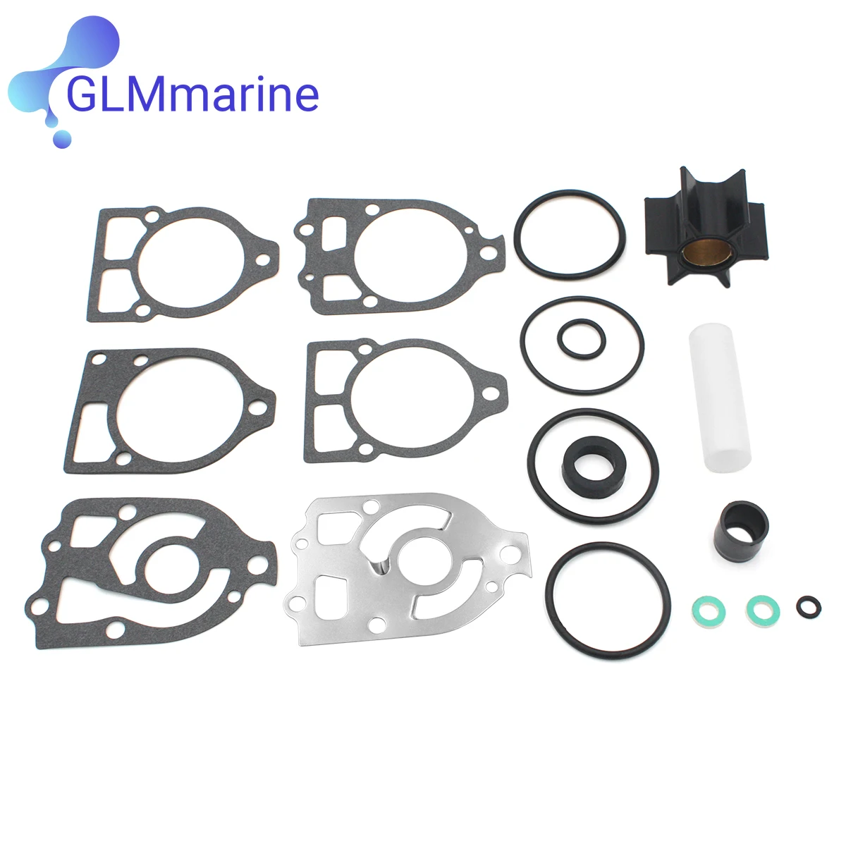 Water Pump Impeller Repair Kit for Mercury Mariner Outboards 65-225 HP Mercruiser Stern Drive R/MR/ALPHA ONE 46-96148A8