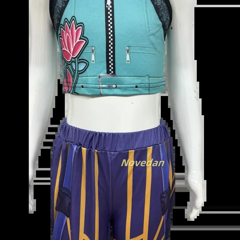 أزياء ليلي 123 للأطفال البنات زوي ميرا رومي أزياء أنيمي كارتون شيطان هنتر KPop Huntrix K Pop كوسبلاي للهالوين Co