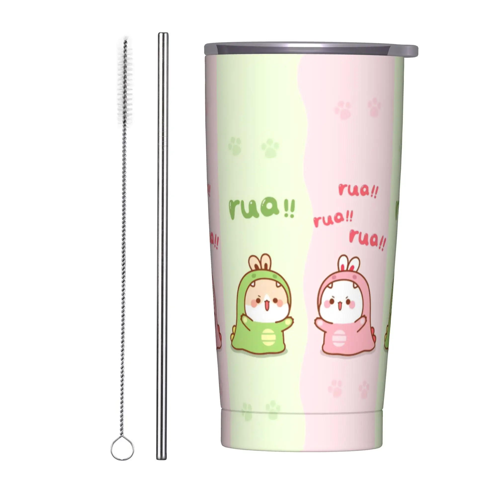 

Stainless Steel Tumbler Cartoon Panda Bubu Dudu Thermal Mug Keep Heat Hot Drinks Car Mugs Travel Water Bottle