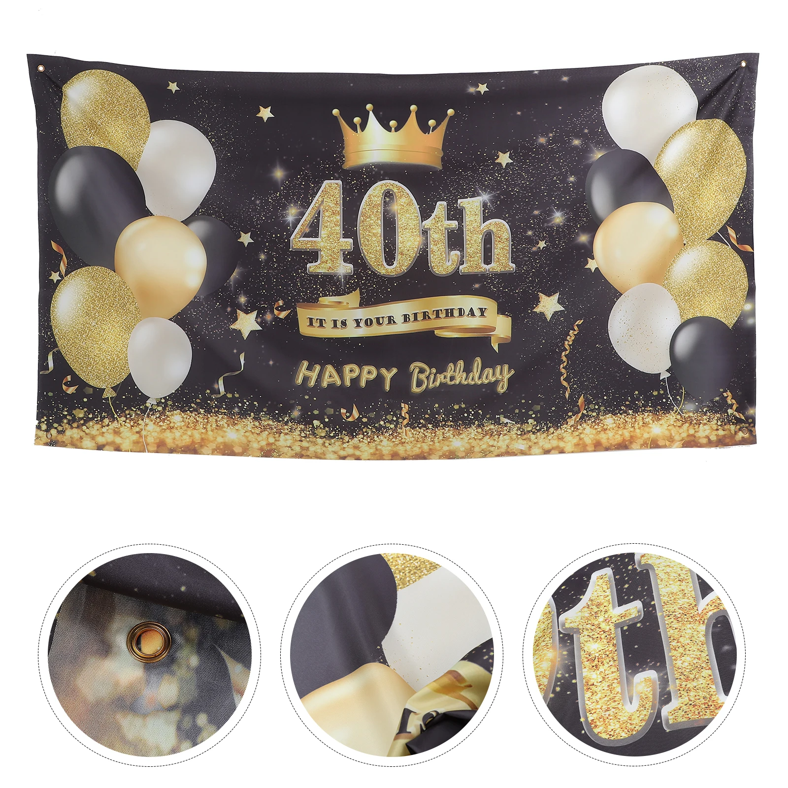 

40 Birthday Party Decoration Happy Backdrop Picture Photo Banner Background Banners
