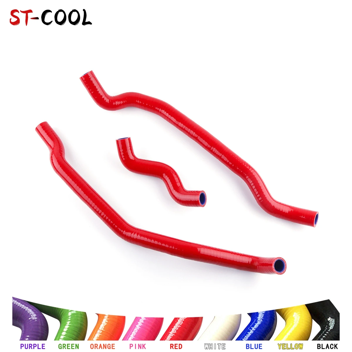 

For Suzuki Vinson 500 LTA500F 4x4 2002-2007 2003 2004 2005 2006 ATV Radiator Coolant Hoses Silicone Tube Kit 3Pcs 10 Colors