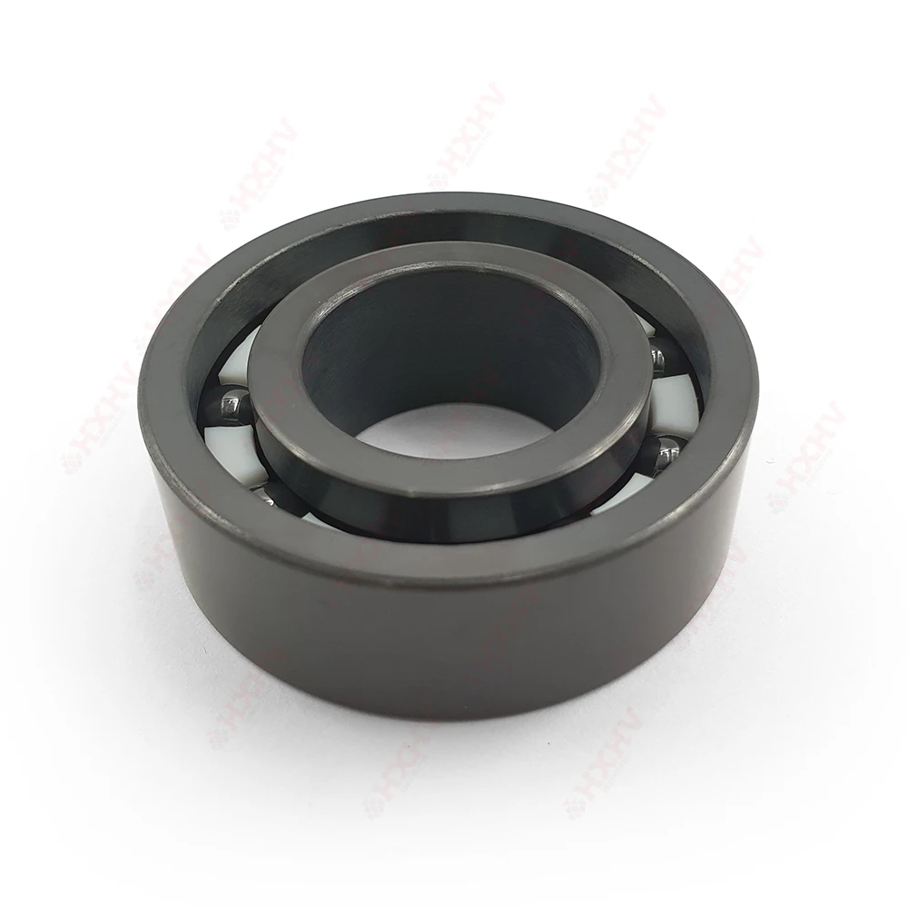 62206 Size 30x62x20 Mm HXHV Single Row Si3N4 Silicon Nitride Black Full Ceramic Deep Groove Ball Bearing